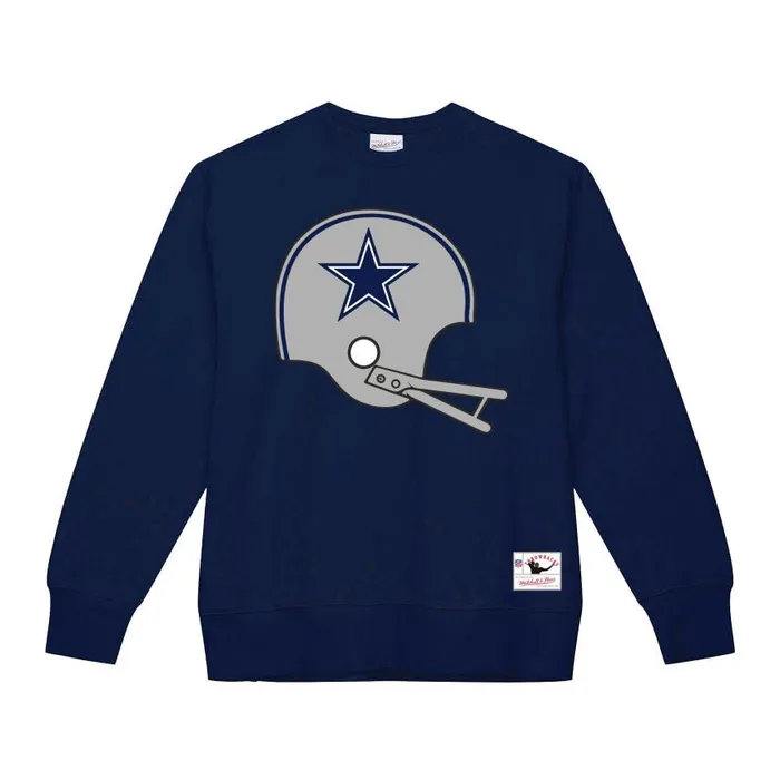 Mitchell and Ness Team Helmet 3 Crew Dallas Cowboys Men Hoodies and Sweatshirts