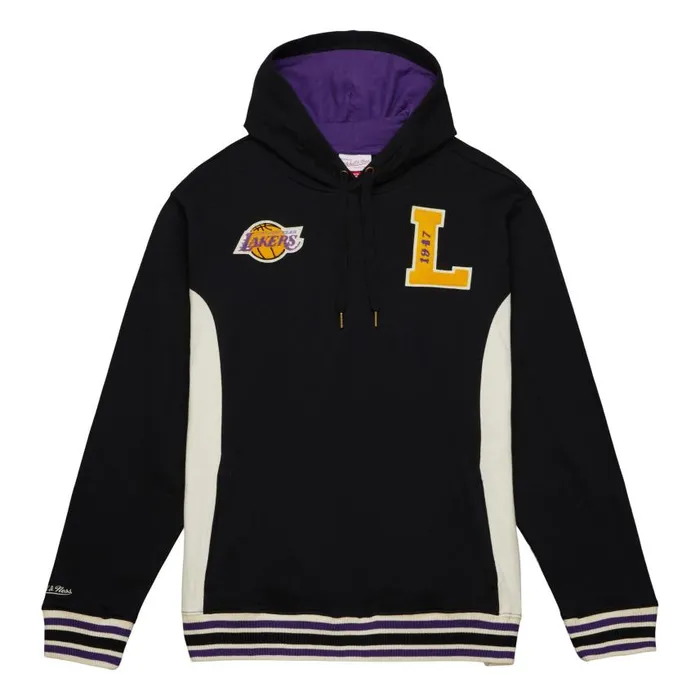 Mitchell and Ness Team Legacy French Terry Hoodie Los Angeles Lakers Men Hoodies and Sweatshirts Mitchell and Ness Team Legacy French Terry Hoodie Los Angeles Lakers Men Hoodies and Sweatshirts