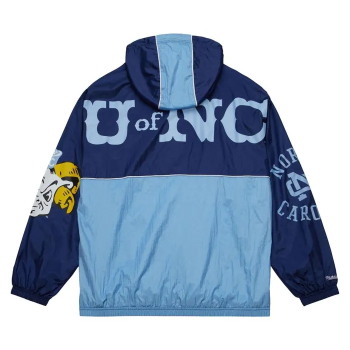 Mitchell and Ness Team OG 20 Anorak Windbreaker University Of North Carolina Men Jackets and Outerwear Mitchell and Ness Team OG 20 Anorak Windbreaker University Of North Carolina Men Jackets and Outerwear