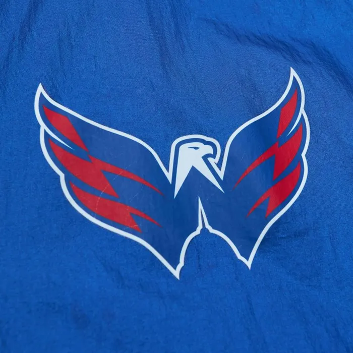 Mitchell and Ness Team OG 20 Anorak Windbreaker Washington Capitals Men Jackets and Outerwear Mitchell and Ness Team OG 20 Anorak Windbreaker Washington Capitals Men Jackets and Outerwear
