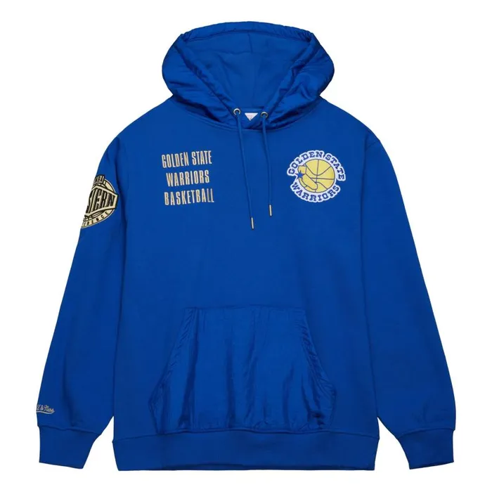 Mitchell and Ness Team OG 20 Fleece Hoodie Vintage Logo Golden State Warriors Men Hoodies and Sweatshirts Mitchell and Ness Team OG 20 Fleece Hoodie Vintage Logo Golden State Warriors Men Hoodies and Sweatshirts