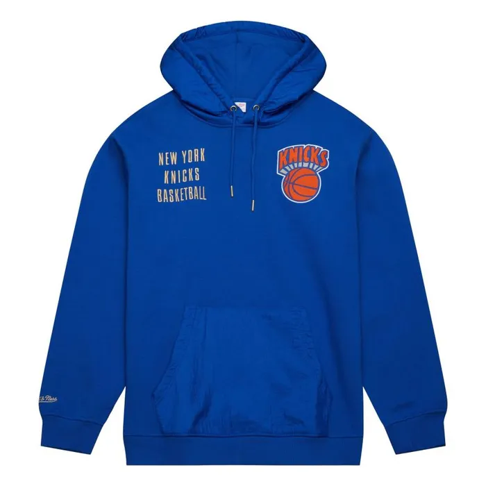 Mitchell and Ness Team OG 20 Fleece Hoodie Vintage Logo New York Knicks Men Hoodies and Sweatshirts Mitchell and Ness Team OG 20 Fleece Hoodie Vintage Logo New York Knicks Men Hoodies and Sweatshirts