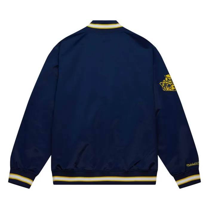 Mitchell and Ness Team OG 20 Lightweight Satin Jacket University Of Michigan Men Jackets and Outerwear Mitchell and Ness Team OG 20 Lightweight Satin Jacket University Of Michigan Men Jackets and Outerwear
