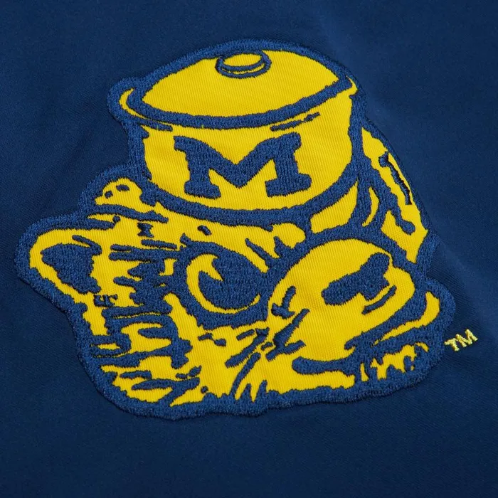 Mitchell and Ness Team OG 20 Lightweight Satin Jacket University Of Michigan Men Jackets and Outerwear Mitchell and Ness Team OG 20 Lightweight Satin Jacket University Of Michigan Men Jackets and Outerwear