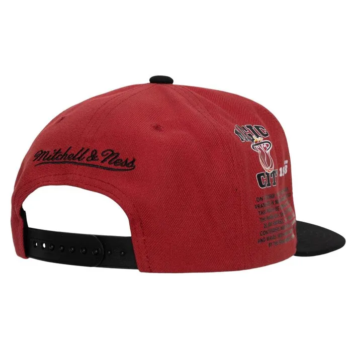 Mitchell and Ness Team Origins Snapback HWC Miami Heat Men Hats and Headwear Mitchell and Ness Team Origins Snapback HWC Miami Heat Men Hats and Headwear