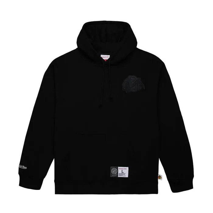 Mitchell and Ness Tonal Logo Heavyweight Fleece Current Logo Chicago Blackhawks Men Hoodies and Sweatshirts Mitchell and Ness Tonal Logo Heavyweight Fleece Current Logo Chicago Blackhawks Men Hoodies and Sweatshirts