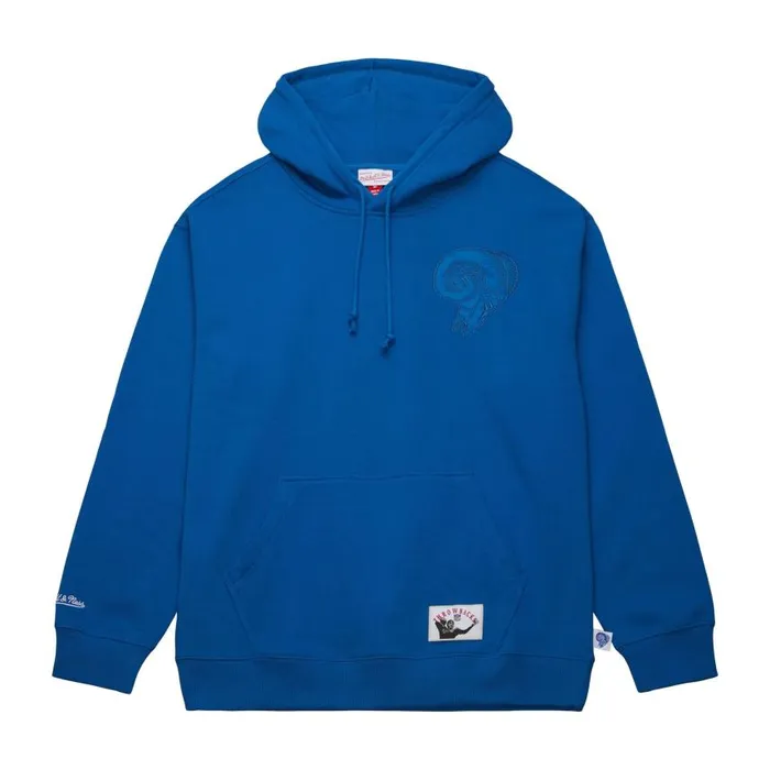 Mitchell and Ness Tonal Logo Heavyweight Fleece Los Angeles Rams Men Hoodies and Sweatshirts Mitchell and Ness Tonal Logo Heavyweight Fleece Los Angeles Rams Men Hoodies and Sweatshirts