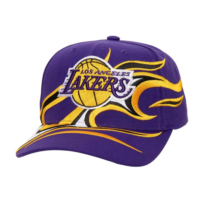 Mitchell and Ness Turn And Burn Pro Snapback Los Angeles Lakers Men Hats and Headwear Mitchell and Ness Turn And Burn Pro Snapback Los Angeles Lakers Men Hats and Headwear