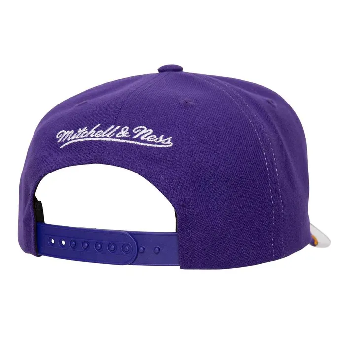 Mitchell and Ness Turn And Burn Pro Snapback Los Angeles Lakers Men Hats and Headwear Mitchell and Ness Turn And Burn Pro Snapback Los Angeles Lakers Men Hats and Headwear