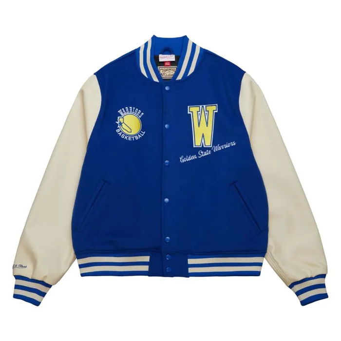 Mitchell and Ness Unisex Varsity Jacket Golden State Warriors MenWomen Jackets and Outerwear Mitchell and Ness Unisex Varsity Jacket Golden State Warriors MenWomen Jackets and Outerwear