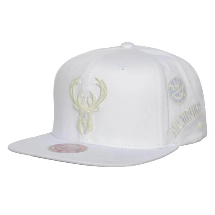 Mitchell and Ness UV Reactive Snapback Milwaukee Bucks Men Hats and Headwear Mitchell and Ness UV Reactive Snapback Milwaukee Bucks Men Hats and Headwear