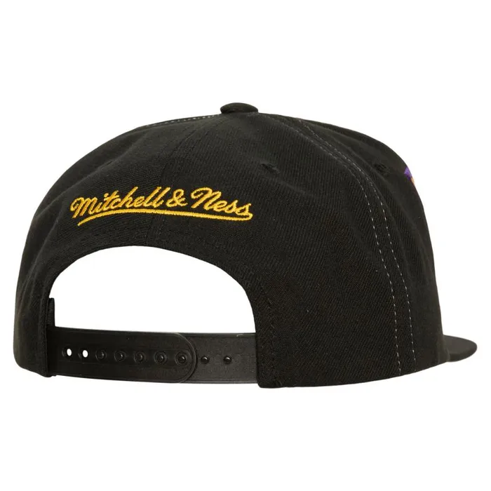 Mitchell and Ness Varsity Bust Snapback Los Angeles Lakers Men Hats and Headwear Mitchell and Ness Varsity Bust Snapback Los Angeles Lakers Men Hats and Headwear