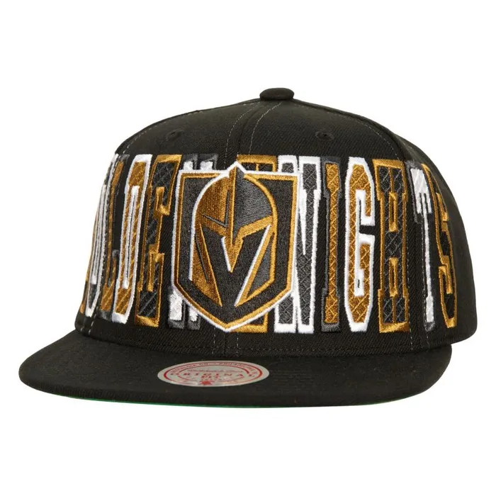 Mitchell and Ness Varsity Bust Snapback Vegas Golden Knights Men Hats and Headwear Mitchell and Ness Varsity Bust Snapback Vegas Golden Knights Men Hats and Headwear