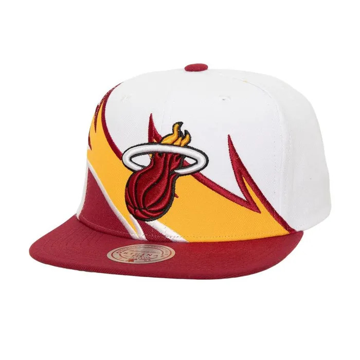 Mitchell and Ness Waverunner Snapback Miami Heat Men Hats and Headwear