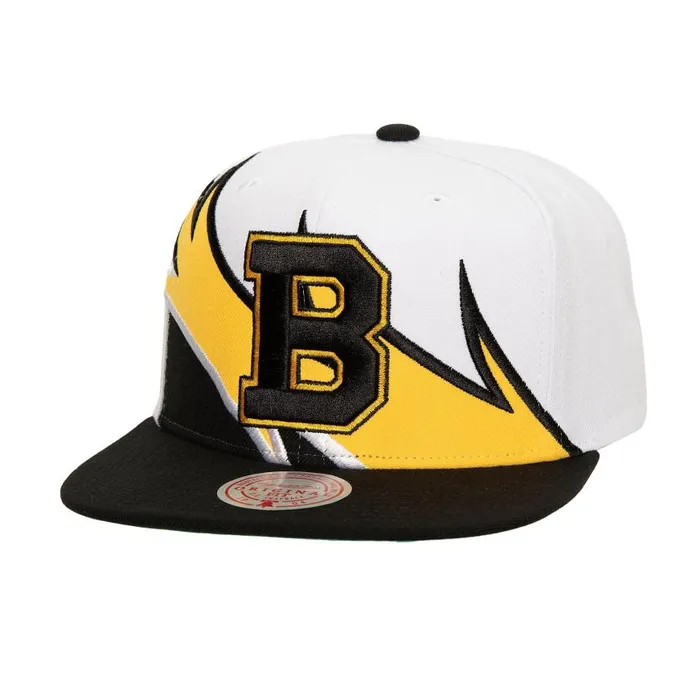 Mitchell and Ness Waverunner Snapback Vntg Boston Bruins Men Hats and Headwear