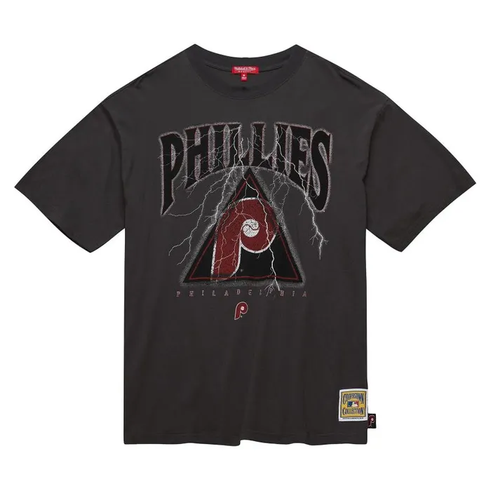 Mitchell and Ness Women039s Logo Boyfriend Tee Philadelphia Phillies Women TShirts and Tops Mitchell and Ness Women039s Logo Boyfriend Tee Philadelphia Phillies Women TShirts and Tops