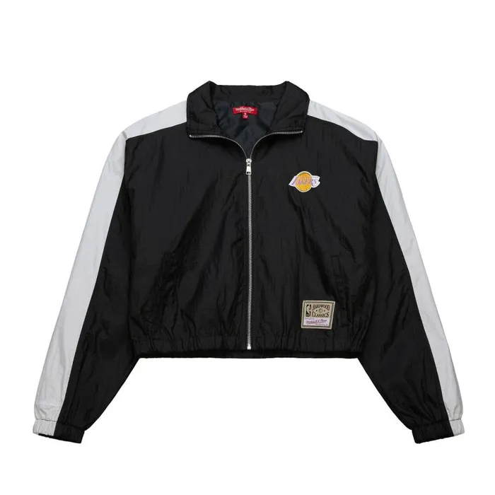 Mitchell and Ness Women039s Nylon Jacket Los Angeles Lakers Women Jackets and Outerwear Mitchell and Ness Women039s Nylon Jacket Los Angeles Lakers Women Jackets and Outerwear