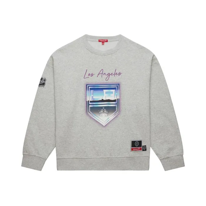 Mitchell and Ness Women039s Stateside Pastel Logo Lightweight Crew Los Angeles Kings Women Hoodies and Sweatshirts Mitchell and Ness Women039s Stateside Pastel Logo Lightweight Crew Los Angeles Kings Women Hoodies and Sweatshirts