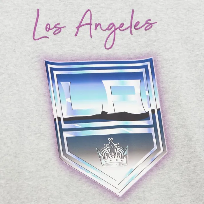 Mitchell and Ness Women039s Stateside Pastel Logo Lightweight Crew Los Angeles Kings Women Hoodies and Sweatshirts Mitchell and Ness Women039s Stateside Pastel Logo Lightweight Crew Los Angeles Kings Women Hoodies and Sweatshirts