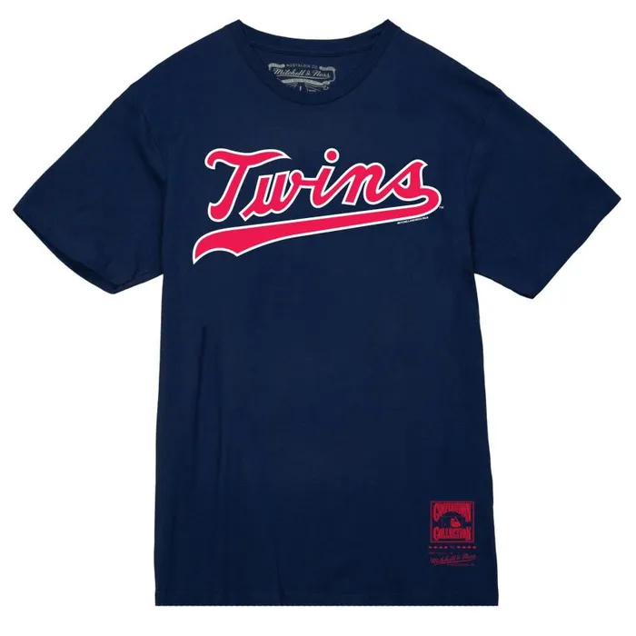 Mitchell and Ness Wordmark 1 Tee Minnesota Twins Men TShirts and Tops