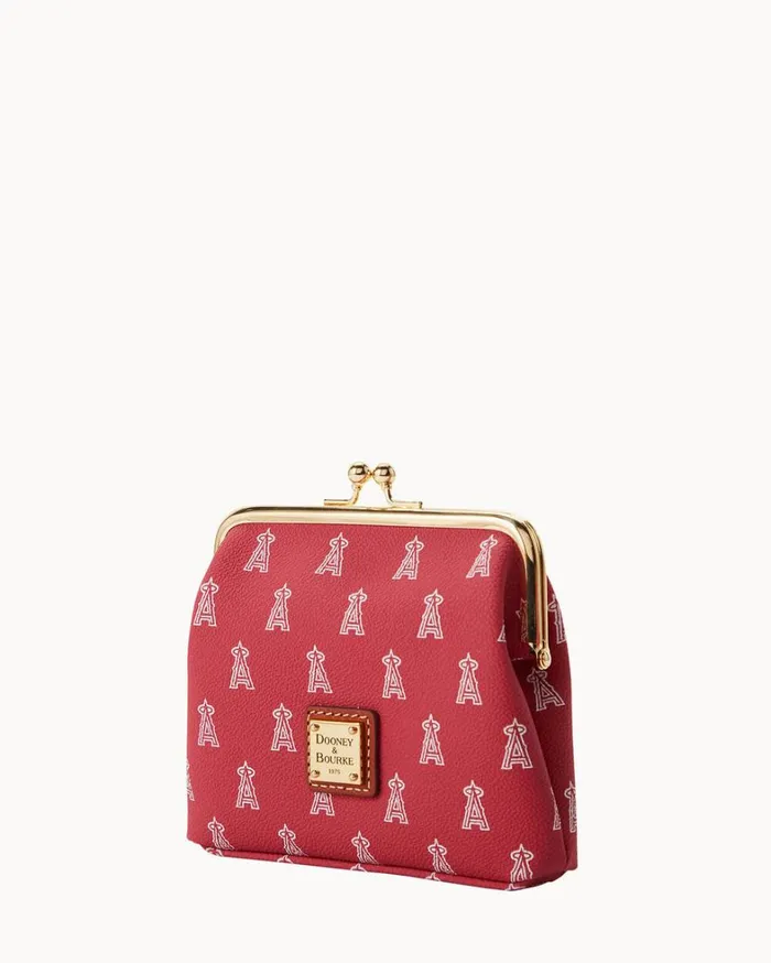 MLB Angels Large Framed Purse Angels Women Dooney and Bourke Wallets MLB Angels Large Framed Purse Angels Women Dooney and Bourke Wallets