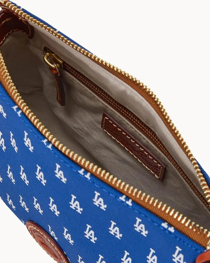 MLB Dodgers Crossbody Pouchette Dodgers Women Dooney and Bourke Crossbodies MLB Dodgers Crossbody Pouchette Dodgers Women Dooney and Bourke Crossbodies
