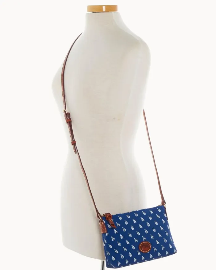 MLB Dodgers Crossbody Pouchette Dodgers Women Dooney and Bourke Crossbodies MLB Dodgers Crossbody Pouchette Dodgers Women Dooney and Bourke Crossbodies