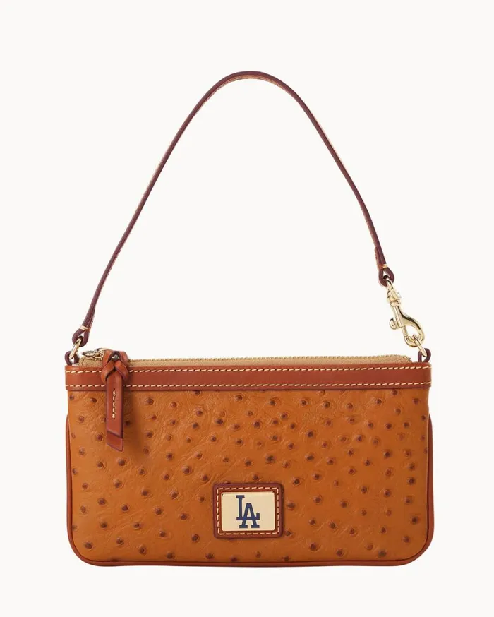 MLB Dodgers Large Slim Wristlet Dodgers Women Dooney and Bourke Wallets