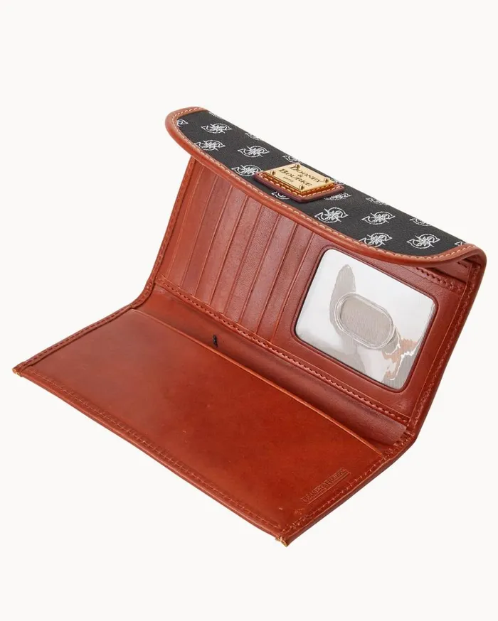 MLB Mariners Continental Clutch Mariners Women Dooney and Bourke Wallets MLB Mariners Continental Clutch Mariners Women Dooney and Bourke Wallets