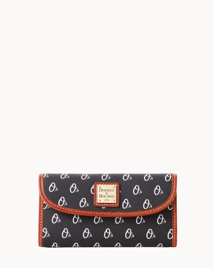MLB Orioles Continental Clutch Orioles Women Dooney and Bourke Wallets