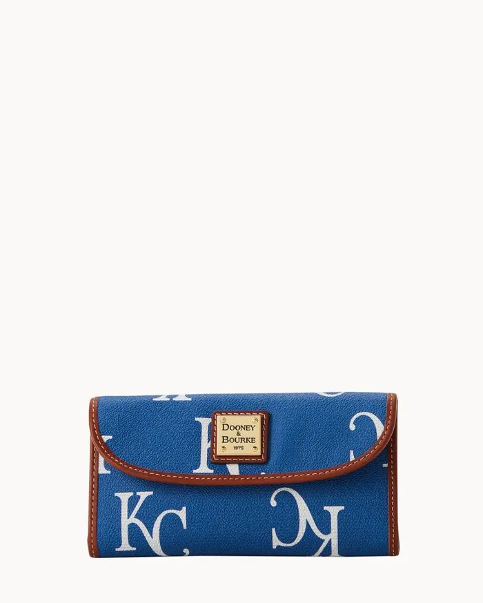 MLB Royals Continental Clutch Royals Women Dooney and Bourke Wallets