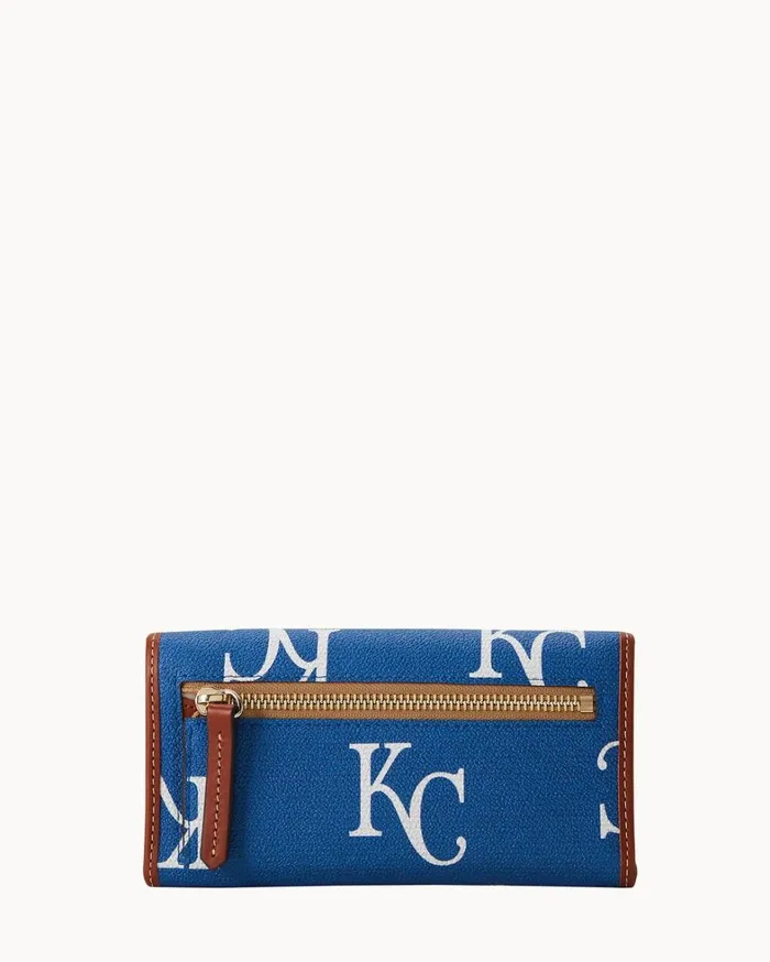 MLB Royals Continental Clutch Royals Women Dooney and Bourke Wallets MLB Royals Continental Clutch Royals Women Dooney and Bourke Wallets