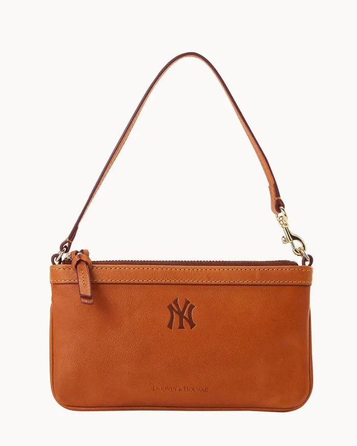 MLB Yankees Large Slim Wristlet Yankees Women Dooney and Bourke Wallets