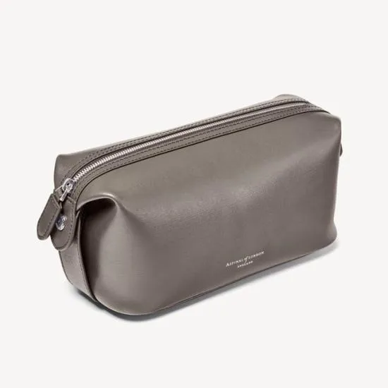 Mount Street Washbag Charcoal Saffiano Men Aspinal Of London Wash Bags