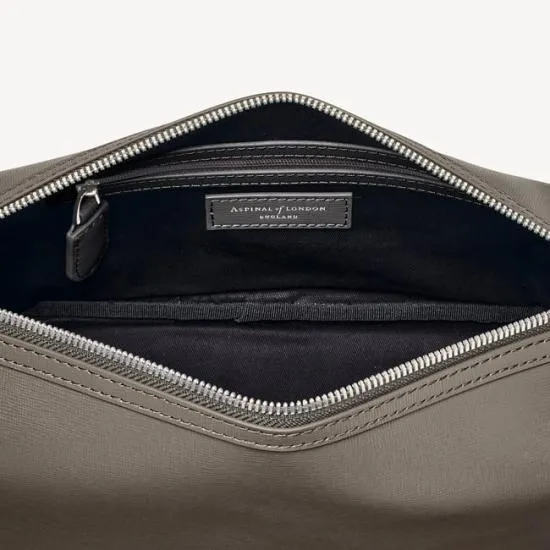 Mount Street Washbag Charcoal Saffiano Men Aspinal Of London Wash Bags