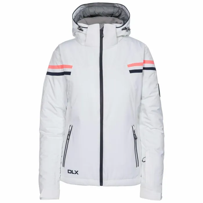 Natasha DLX RECCO Waterproof Ski Jacket White Women Trespass Ski Jackets