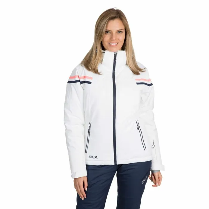 Natasha DLX RECCO Waterproof Ski Jacket White Women Trespass Ski Jackets