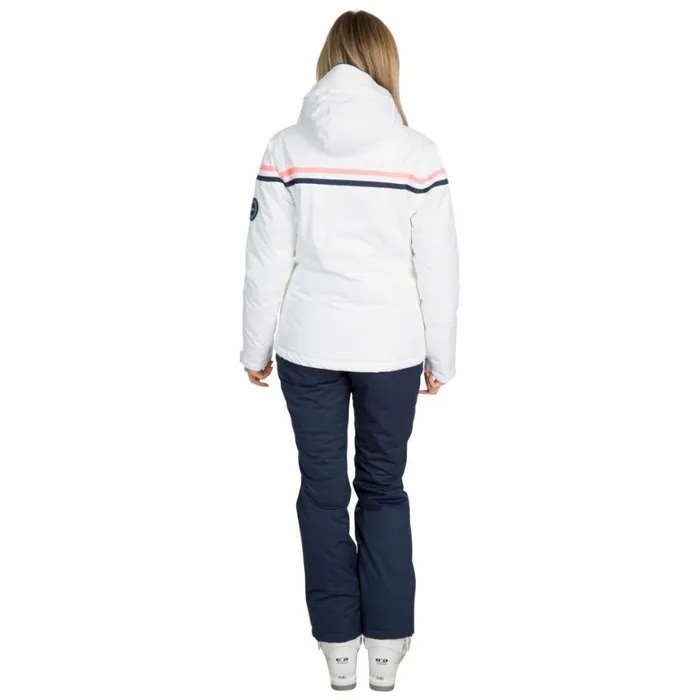 Natasha DLX RECCO Waterproof Ski Jacket White Women Trespass Ski Jackets