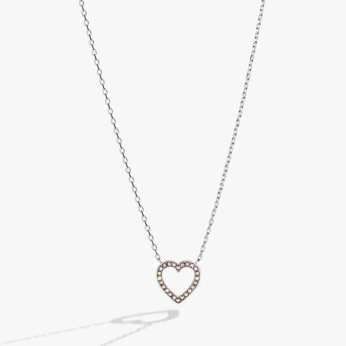 Necklaces Women Alex And Ani Heart And Crystal Necklace Silver