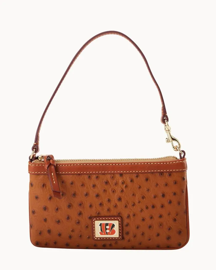 NFL Bengals Large Slim Wristlet Bengals Women Dooney and Bourke Wallets