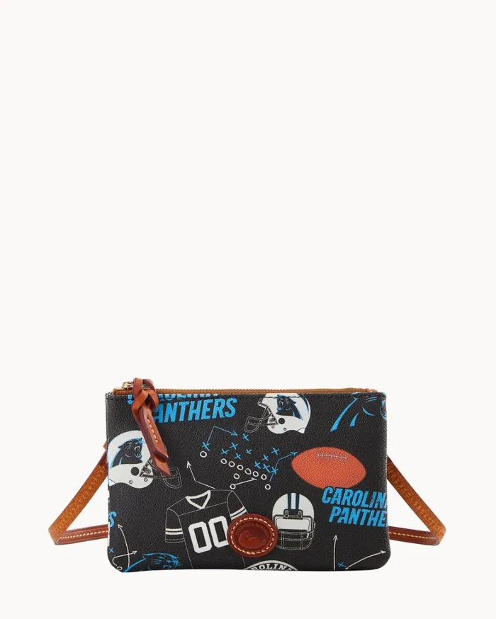 NFL Panthers Top Zip Crossbody Panthers Women Dooney and Bourke Crossbodies