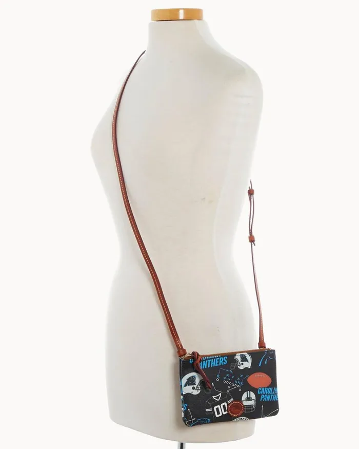 NFL Panthers Top Zip Crossbody Panthers Women Dooney and Bourke Crossbodies NFL Panthers Top Zip Crossbody Panthers Women Dooney and Bourke Crossbodies