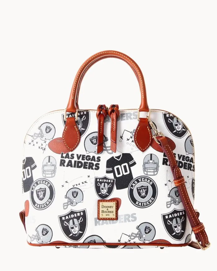 NFL Raiders Zip Zip Satchel Raiders Women Dooney and Bourke Satchels