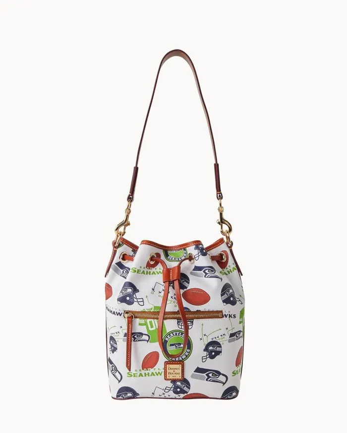 NFL Seahawks Drawstring Seahawks Women Dooney and Bourke Shoulder Bags
