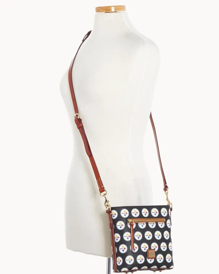 NFL Steelers Small Zip Crossbody Steelers Women Dooney and Bourke Crossbodies NFL Steelers Small Zip Crossbody Steelers Women Dooney and Bourke Crossbodies
