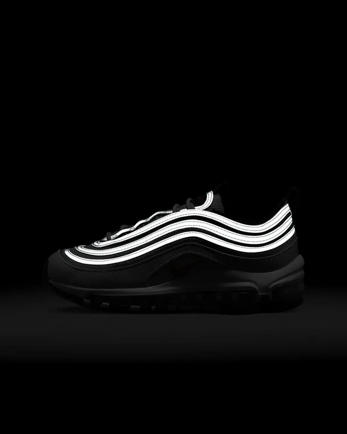 Older Kids 7 8211 15 Years Kids Nike Air Max 97 Metallic Silverwhitevarsity Red