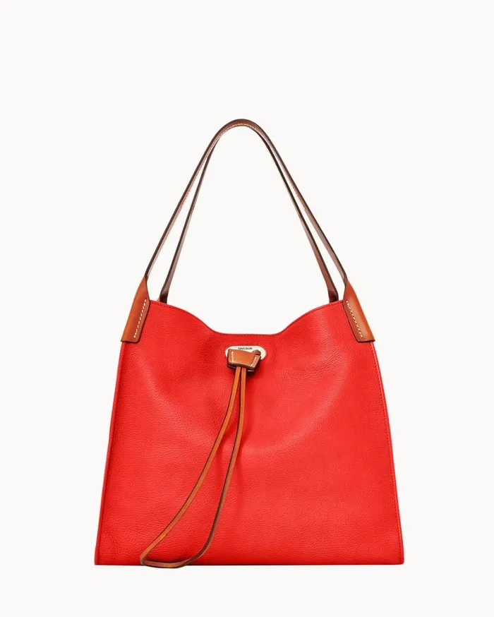 Oncour Roux Pebble Full Up Red Women Dooney and Bourke Shoulder Bags