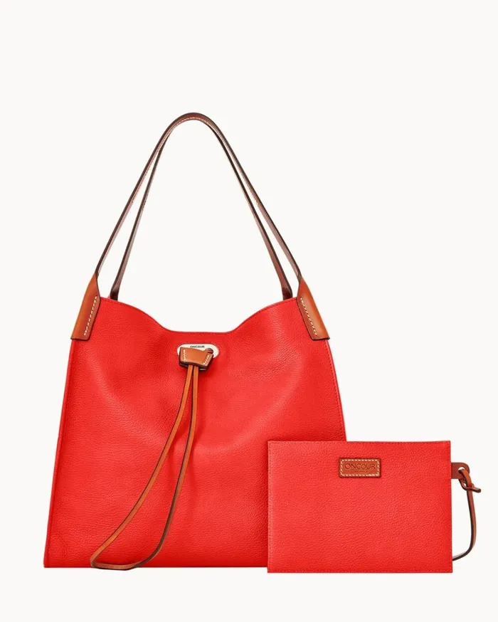 Oncour Roux Pebble Full Up Red Women Dooney and Bourke Shoulder Bags Oncour Roux Pebble Full Up Red Women Dooney and Bourke Shoulder Bags