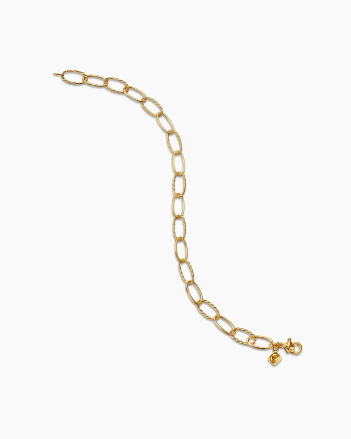 Oval Link Bracelet In 18K Yellow Gold 113mm Women David Yurman Chain Oval Link Bracelet In 18K Yellow Gold 113mm Women David Yurman Chain