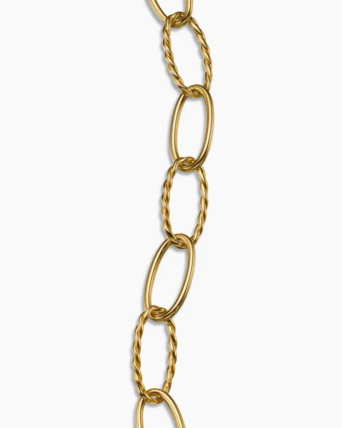 Oval Link Bracelet In 18K Yellow Gold 113mm Women David Yurman Chain Oval Link Bracelet In 18K Yellow Gold 113mm Women David Yurman Chain